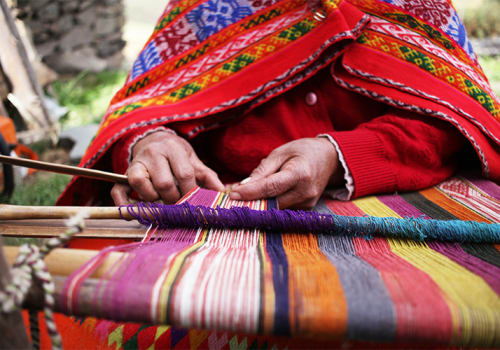 Andean Woman Weaver