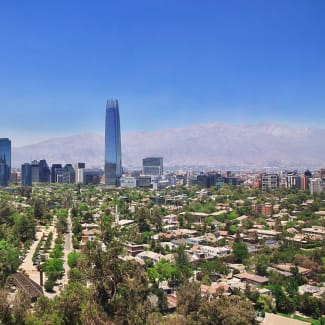 Panoramic View Of Torre Costanera, In Santiado de Chile