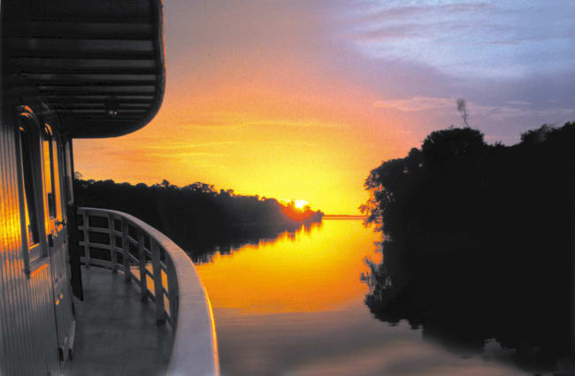 Sunset over the Amazon Tucano Cruise