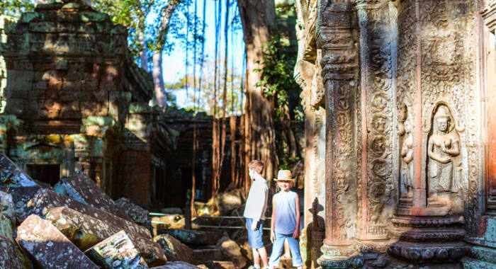 Kids at Angkor Temples