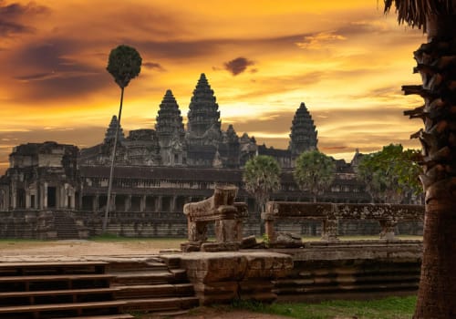 Angkor Wat in the sunset light