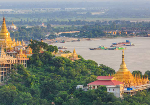 Irrawaddy in Sagaing from the hill