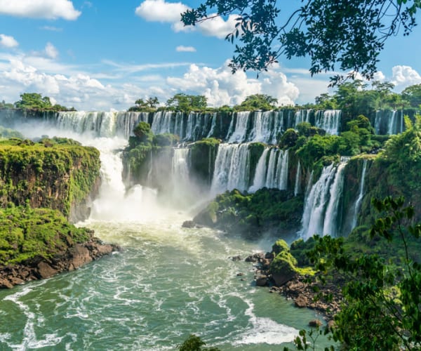 Large Iguazu Waterfall