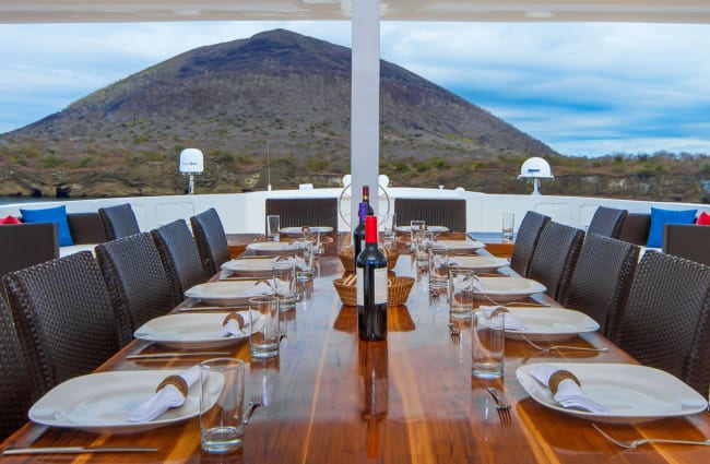 Table on the deck