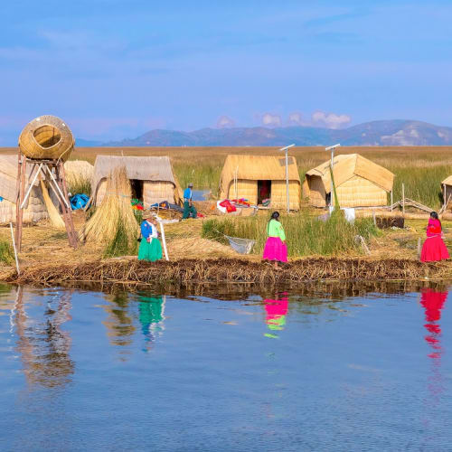 The Floating Islands Of Uros On Lake Titicaca