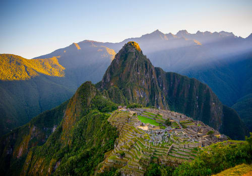 The first sun rays at Machu Picchu