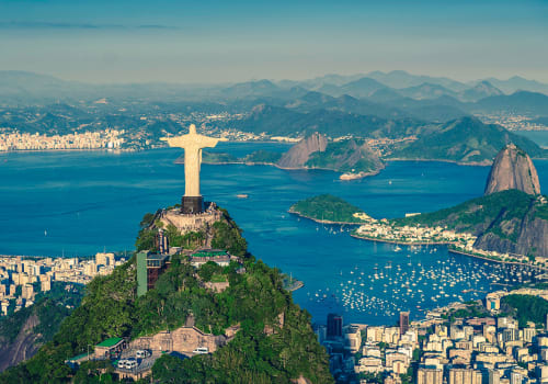 Aerial,Helicopter,Panorama,Of,Botafogo,Bay,With,Christ